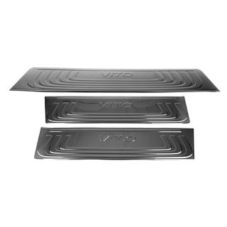 Interieur instaplijsten zwart chroom (RVS) Mercedes Vito/V-klasse W447 2014– foto 3
