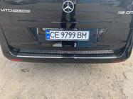 Mercedes Vito/V-klasse W447 2014– OmsaLine achterbumperbeschermer Zwart Chroom (RVS) foto 4