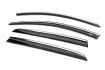 Volkswagen Golf 7/E-Golf 2012–2020 Raamwindschermen met chroomlijst HB (4 stuks, Niken) foto 6