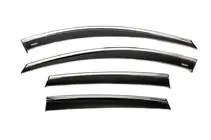 Opel Antara 2006–2017 Raamwindschermen met chromen sierlijst (set van 4, Niken) foto 6