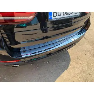 RVS achterbumperbeschermer (OmsaLine) BMW X5 F15 2013–2018 foto 2