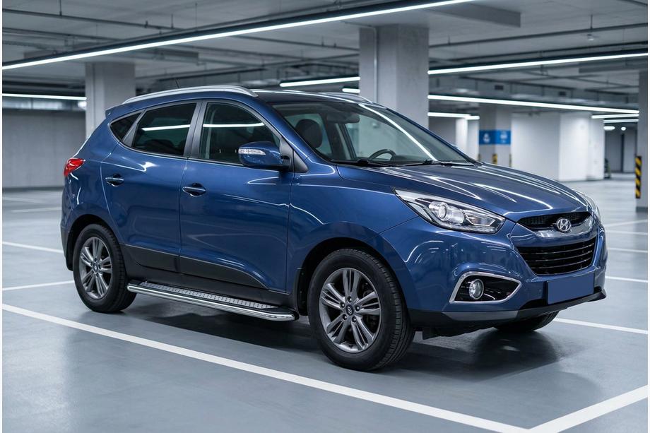 Hyundai IX-35 2010–2015 Zijtreden Maydos V2 (2 st., aluminium/RVS) Image