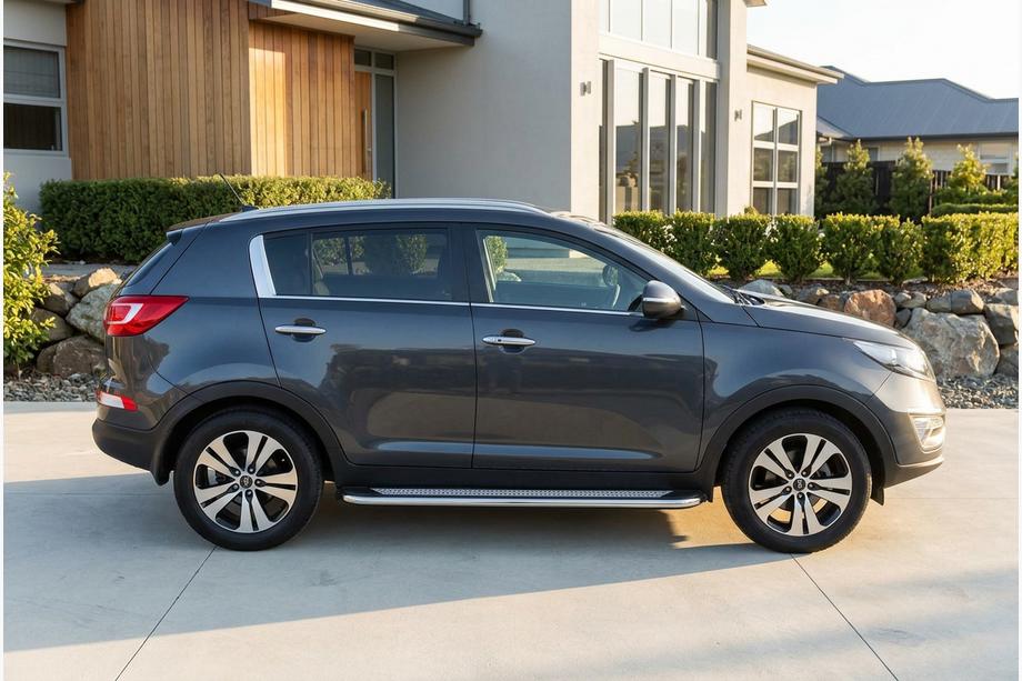 Kia Sportage 2010–2015 Zijtreden Maydos V2 (2 st., aluminium/RVS) Image