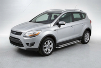 Ford Kuga 2008–2013 Zijtreden Maydos V2 (2 st., aluminium/RVS) foto 1