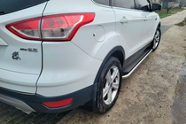 Ford Kuga/Escape 2013–2019 Maydos V2 side steps (2 stuks, aluminium + RVS) foto 2