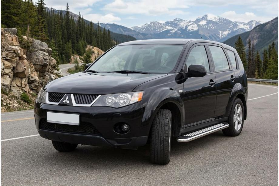 Mitsubishi Outlander 2006–2012 Zijtreden Maydos V2 (2 st., aluminium/RVS) Image