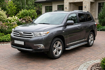 Toyota Highlander 2008–2013 Zijtreden Maydos V2 (2 st., aluminium/RVS) foto 1
