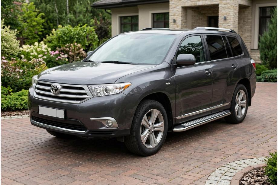 Toyota Highlander 2008–2013 Zijtreden Maydos V2 (2 st., aluminium/RVS) Image