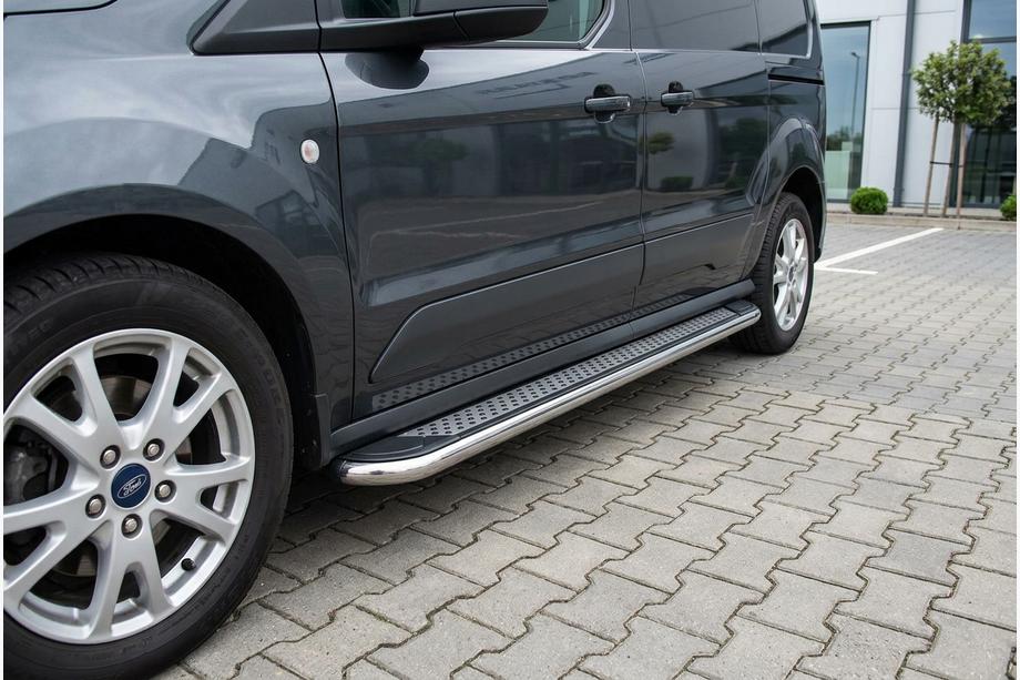 Ford Connect 2010–2013 Zijtreden Maydos V2 (2 st., aluminium/RVS) Maxi basis Image