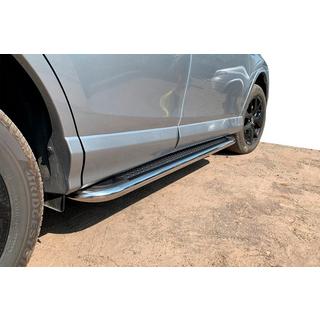 Zijtreden Maydos V2 (2 st., aluminium/RVS) Toyota Rav 4 2013–2018 foto 1