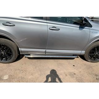 Zijtreden Maydos V2 (2 st., aluminium/RVS) Toyota Rav 4 2013–2018 foto 3