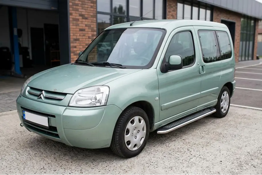 Citroen Berlingo 1996–2008 Zijtreden Maydos V2 (2 st., aluminium/RVS) Image