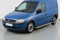 Opel Combo 2002–2012 Zijtreden Maydos V2 (2 st., aluminium/RVS) foto 1