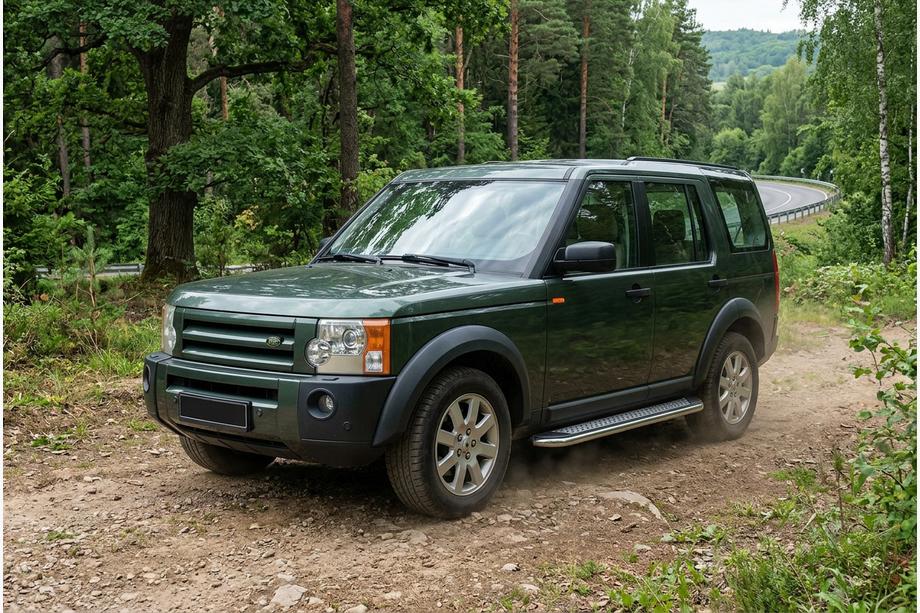 Land Rover Discovery III 2004–2009 Zijtreden Maydos V2 (2 st., aluminium/RVS) Image