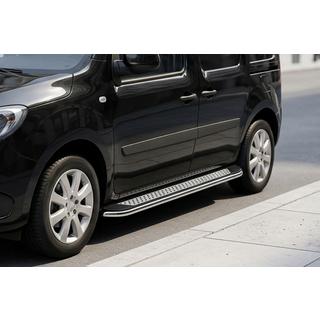 Zijtreden Maydos V2 (2 st., aluminium/RVS) Renault Kangoo 2008–2020 foto 1
