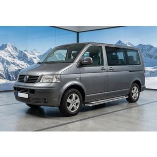 Zijtreden Maydos V2 (2 st., aluminium/RVS) Volkswagen T5 Transporter 2003–2010 foto 1
