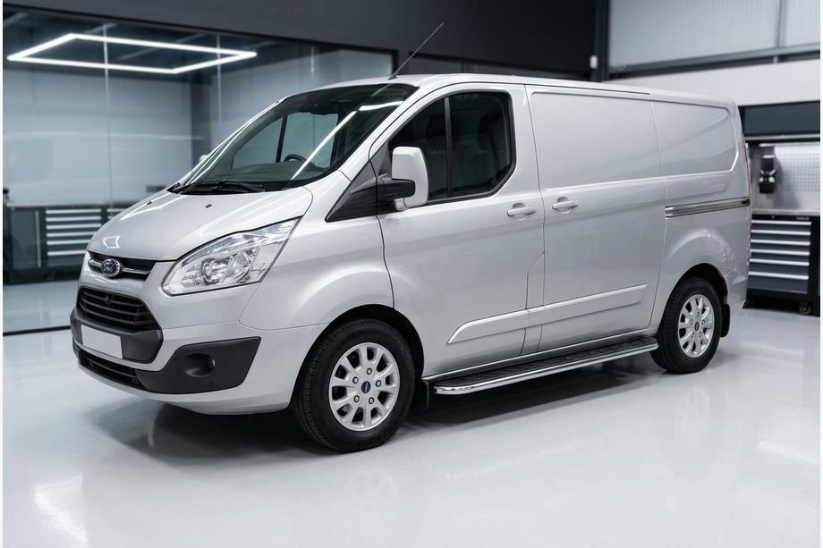 Ford Custom 2013–2022 Maydos V1 side steps (set van 2, aluminium/RVS) Image