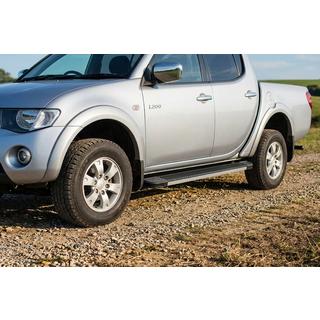 Side steps Maya V1 (2 stuks, aluminium) Mitsubishi L200 2006–2015 foto 1