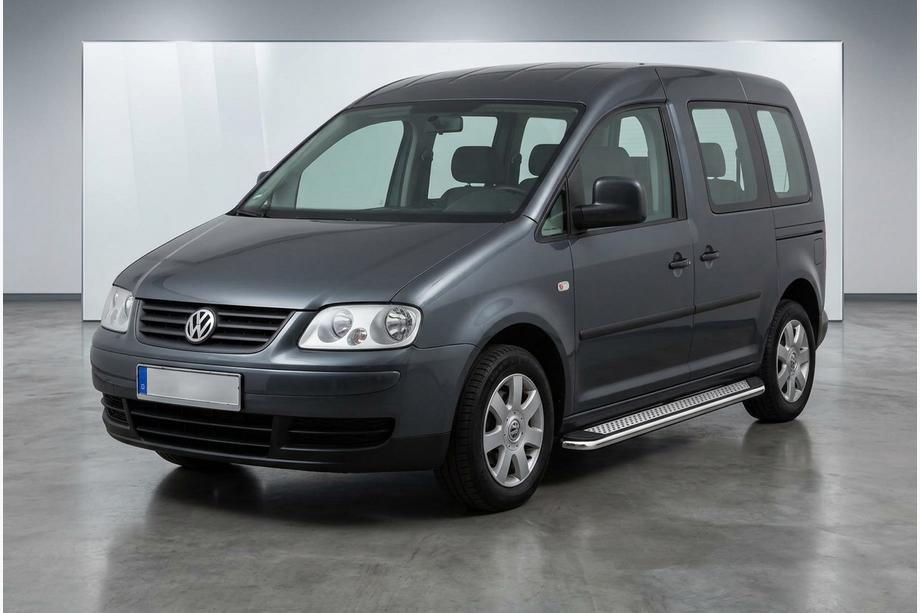 Volkswagen Caddy 2004–2010 Zijtreden Maydos V2 (2 st., aluminium/RVS) Image