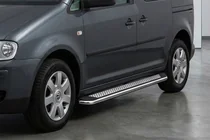 Volkswagen Caddy 2010–2015 Zijtreden Maydos V2 (2 st., aluminium/RVS) foto 1