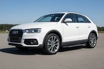 Audi Q3 2011–2019 Side steps Bosphore Grey (set van 2, aluminium) foto 1