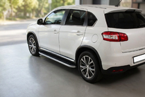 Peugeot 4008 2012–2017 Tayga side steps (set van 2, aluminium) foto 1