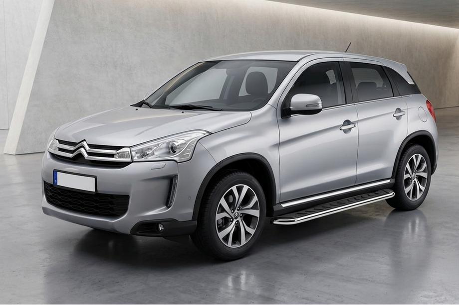 Citroen C-4 Aircross 2012–2017 Maydos V1 side steps (set van 2, aluminium/RVS) Image