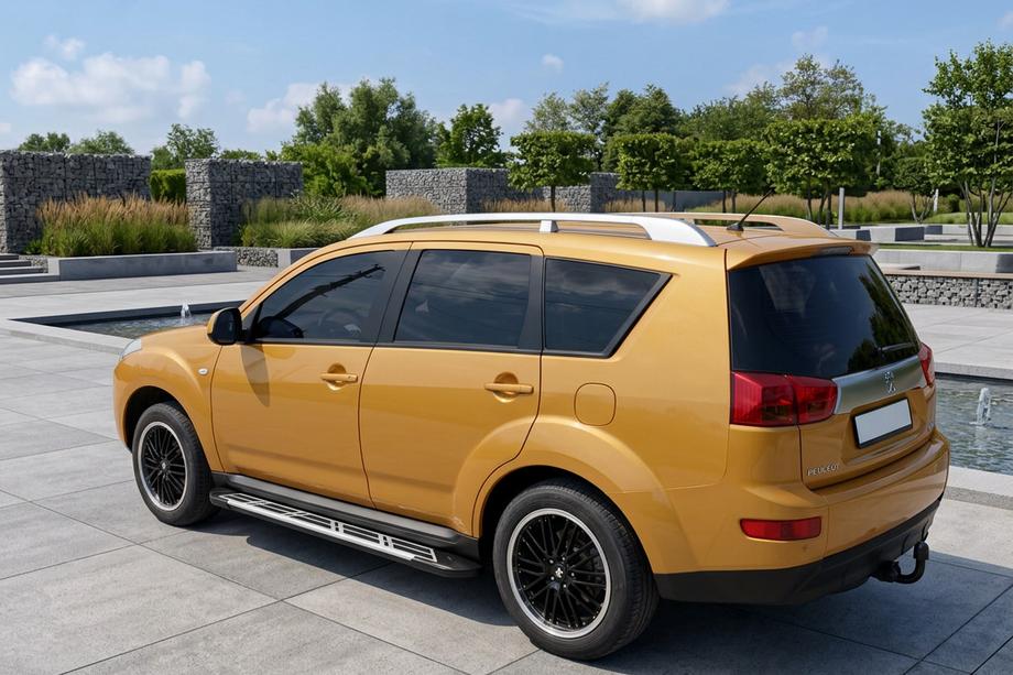 Peugeot 4007 2007–2013 Sunrise side steps (2 stuks, aluminium) Image