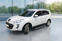 Peugeot 4007 2007–2013 Duru zijtreden (set van 2, aluminium) foto 1