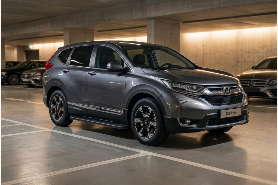 Honda CRV 2017–2022 Allmond Black zijtreden (2 st., aluminium) Image