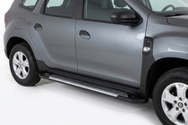 Renault Duster 2018–2024 Line side steps (set van 2, aluminium) foto 1