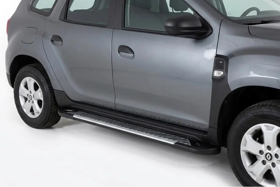 Dacia Duster 2018–2024 Line side steps (set van 2, aluminium) Image
