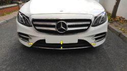 Mercedes E-class W213 2016–2023 Chromen strip voor voorbumper 2016-2019 (RVS) foto 2