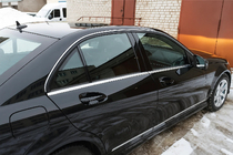 Mercedes C-klasse W204 2007–2015 RVS raamlijsten (6-delig) foto 1