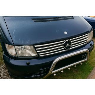 RVS grille-sierlijsten (V-class) Mercedes Vito W638 1996–2003 foto 1