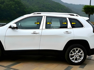 Jeep Cherokee KL 2013– RVS deurstijl sierlijsten foto 1