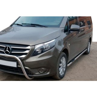 RVS sidebars (2 stuks) Mercedes Vito/V-klasse W447 2014– foto 1