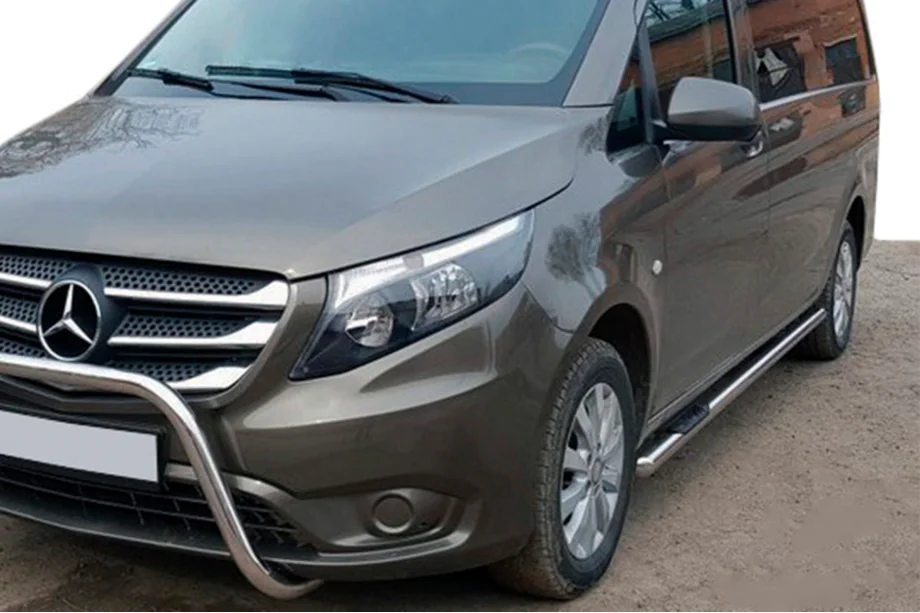 Mercedes Vito/V-klasse W447 2014– RVS sidebars (2 stuks) Image