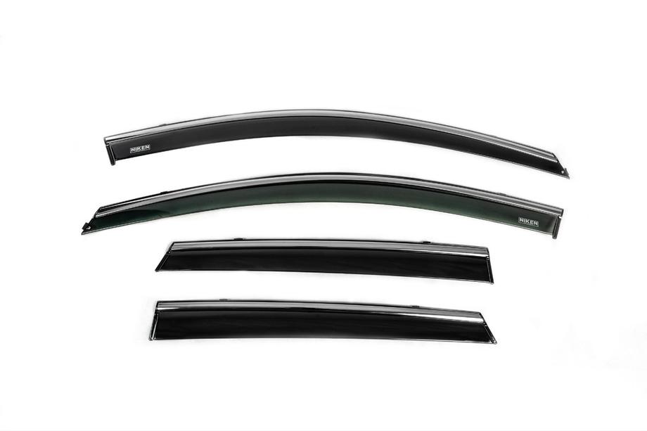 Hyundai I-30 2017– Raamwindschermen met chromen sierlijst (set van 4, Niken) Image
