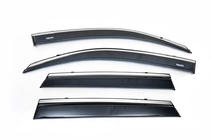 Skoda Rapid 2012–2019 Raamdeflectoren met chromen sierlijst SD (4 stuks, Niken) foto 8