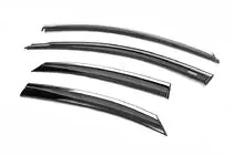 Ford Focus II 2008–2011 Raamwindschermen met chromen sierlijst SD/HB (4 stuks, Niken) foto 2