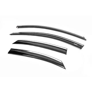 Raamwindschermen met chromen sierlijst SD/HB (4 stuks, Niken) Ford Focus II 2008–2011 foto 2