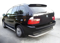 BMW X5 E53 1999–2006 Achterbeschermbeugel Special (RVS) foto 1