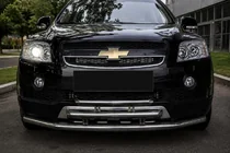 Chevrolet Captiva 2006–2019 Voorste triple bullbar (RVS) foto 1