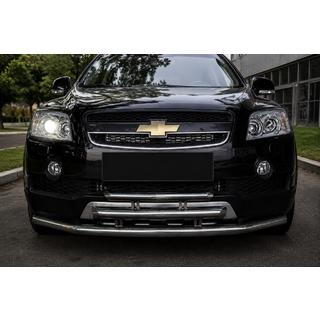 Voorste triple bullbar (RVS) Chevrolet Captiva 2006–2019