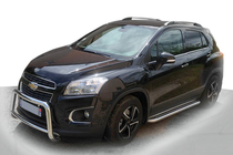Chevrolet Trax 2012–2023 Voorste bullbar WT005 (RVS) foto 1