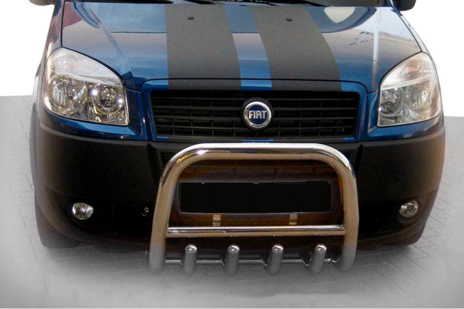 Fiat Doblo I 2005–2010 Voorste bullbar QT006 (RVS) Image