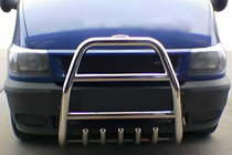 Ford Transit 2000–2014 Bullbar QT007 (2000-2006, RVS) foto 1