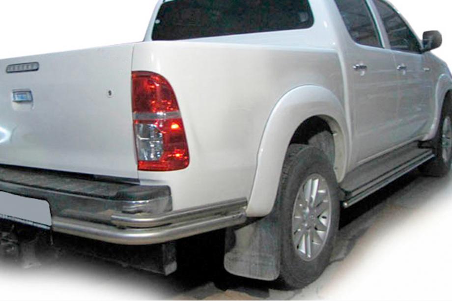 Toyota Hilux 2006–2015 Achterhoeken AK003-Dubbel (RVS) Image