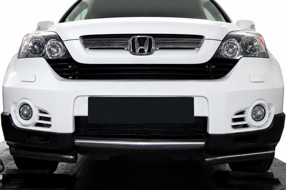 Honda CR-V 2007–2011 Frontbescherming ST017 (RVS) Image